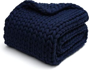 <span class=keywords><strong>Couverture</strong></span> <span class=keywords><strong>lestée</strong></span> tricotée à la main pour adultes, tricot épais, durable, respirante, rafraîchissante, lavable en machine, gris Asteroid, <span class=keywords><strong>15</strong></span> lb - Product Image 2