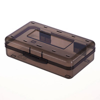 Vente en gros, trousse de rangement multifonctionnelle de grande capacité, boîte à crayons transparente en polyester