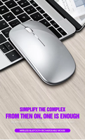 Mouse Nirkabel Bisnis T-wolf Dual Mode X1 Isi Ulang, Senyap, Ergonomis, Optik, Tipis, Portabel, dan Hemat Biaya