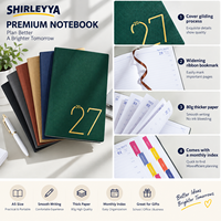 2027 A5 Premium Planer Notizbuch 80g/m² Dickes Papier Monatsindex Hardcover Geschäftstagebuch Großhandel Mengenrabatt