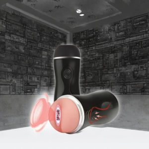 ถ้วยช่วยตัวเองผู้ชายแบบจำลองขายส่ง ผิวสัมผัสนุ่ม ปลอดภัยต่อผิว ควบคุมแบบไร้สาย หัวคู่ - Product Image 4