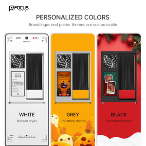 FOCUS PHO Blanc Machine Photobooth Tout-en-un Compatible Réflex Numérique Impression Instantanée Écran Tactile Coque Métallique Station Selfie pour - Product Image 4