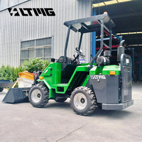 Minipala telescopica LTMG 500kg, micro pala articolata da 0,5 tonnellate per uso in giardino e in azienda agricola, personalizzabile