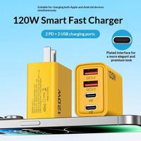 Adaptateur de charge rapide 120W à 4 ports USB-C PD pour téléphone portable – Vente en gros usine – Chargeur universel