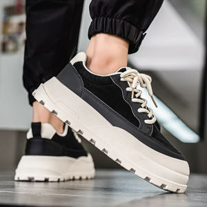 2025 nouveau respirant décontracté confortable fond épais plat hommes marche Style chaussures en plein air léger baskets pour hommes - Product Image 6