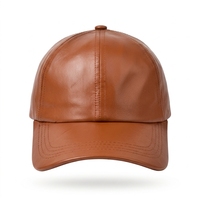 Gorra de Béisbol Ajustable de 6 Paneles de Cuero PU de Alta Calidad, Estilo Deportivo Vintage, para Todas las Temporadas, para Hombre, para Negocios y Ocio, Gorras al por Mayor
