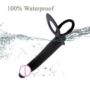 Anillo para Pene Masculino de 10 Velocidades, Doble Penetración Anal, Retardante, 100% Impermeable, Ecológico, Sensación Realista - Product Image 2