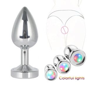 Abnehmbare elektrische LED-Taste unten mit Blinklicht Bunte S/M/L Größe <span class=keywords><strong>Butt</strong></span> Dilatatoren Adult Sexspielzeug Anal <span class=keywords><strong>Plug</strong></span> - Product Image 6