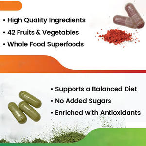 Yetişkinler için özel etiket çift kapsül sağlık gıda takviyesi çok fonksiyonlu sebze ve meyveler hamile kadınlar için değil - Product Image 4