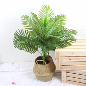 Grande Artificiale di Palma Albero Verde Pianta Tropicale Ramo Panno di Seta Foglia In Vaso Hotel Mobili Soggiorno Decorazione Dell'ufficio - Product Image 2