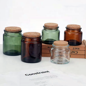 Bougeoirs et lanternes en verre de style <span class=keywords><strong>Yankee</strong></span> de 100ml et 200ml avec couvercles en liège pour la fabrication de bonbons - Product Image 3
