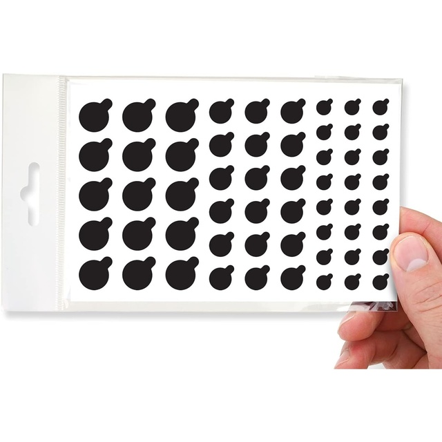 Clock Sheet Blocker Webcam Privacy Sticker Tack Restickable Vinyl Covers for Laptops Tablets Phones Muted Matte Black