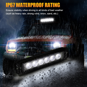 แถบไฟ LED 7W แบบแถวเดียวทนทานสำหรับรถบรรทุกออฟโรดและรถยนต์ไฟตัดหมอกอเนกประสงค์สภาพใหม่ - Product Image 3