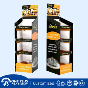 Giá để trưng bày sản phẩm bằng giấy, gấp gọn được, thân thiện với môi trường, phủ lớp chống tia UV, có logo tùy chỉnh, dành cho cửa hàng bán lẻ, siêu thị, dạng đứng tự do, dùng làm giá trưng bày điểm bán hàng (POS) - Product Image 5