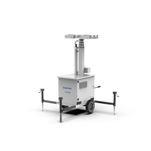 Tủ An Ninh Di động chạy bằng năng lượng mặt trời cho các công trường xây dựng: Chiếu sáng tháp 9m với bộ điều khiển MPPT-T300-9M - Product Image 3