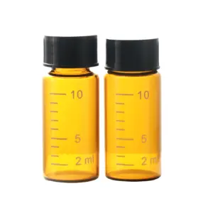 10ml amber glass write spot and Screw Thread Vial Sample Vials for sample bottle