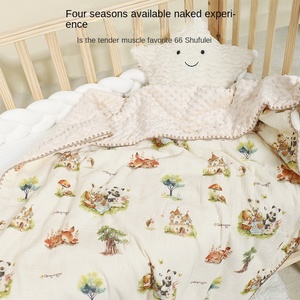 Couverture d'emmaillotage pour bébé en mousseline douce et écologique en coton biologique à prix raisonnable, marque privée, à pois, style européen-américain - Product Image 3