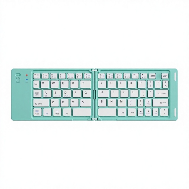 Slim Foldable USB BT Wireless Keyboard New Scissor Switch Rechargeable Multi Device Connection for Phone Tablet Laptop