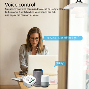 Interrupteur intelligent WiFi SIXWGH Alexa RF433 1/2 voies à énergie cinétique compatible <span class=keywords><strong>Bluetooth</strong></span>, max. 16A pour la maison - Product Image 3