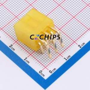 DLL-5569-6AW-GOLD-YE Wire-to-Board Pin Header Bent Lead Through Hole,P=4.2mm Connector 2x3P 4.2mm Right Angle Insert 6P - Product Image 2