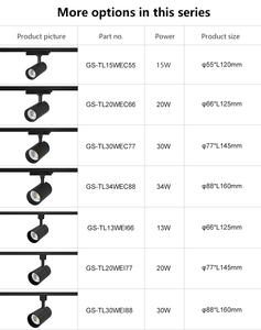 30 Wát hiện đại trong nhà cửa hàng văn phòng khách sạn cửa hàng <span class=keywords><strong>ETL</strong></span> chứng nhận theo dõi ánh sáng nhôm ánh sáng chống chói cri90 COB LED theo dõi ánh sáng - Product Image 2