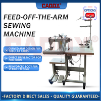 Machine à coudre à bras courbé à double aiguille haute vitesse CADDY 9280 pour cuir moyen à lourd et vêtements, machine à coudre les côtés des pièces.