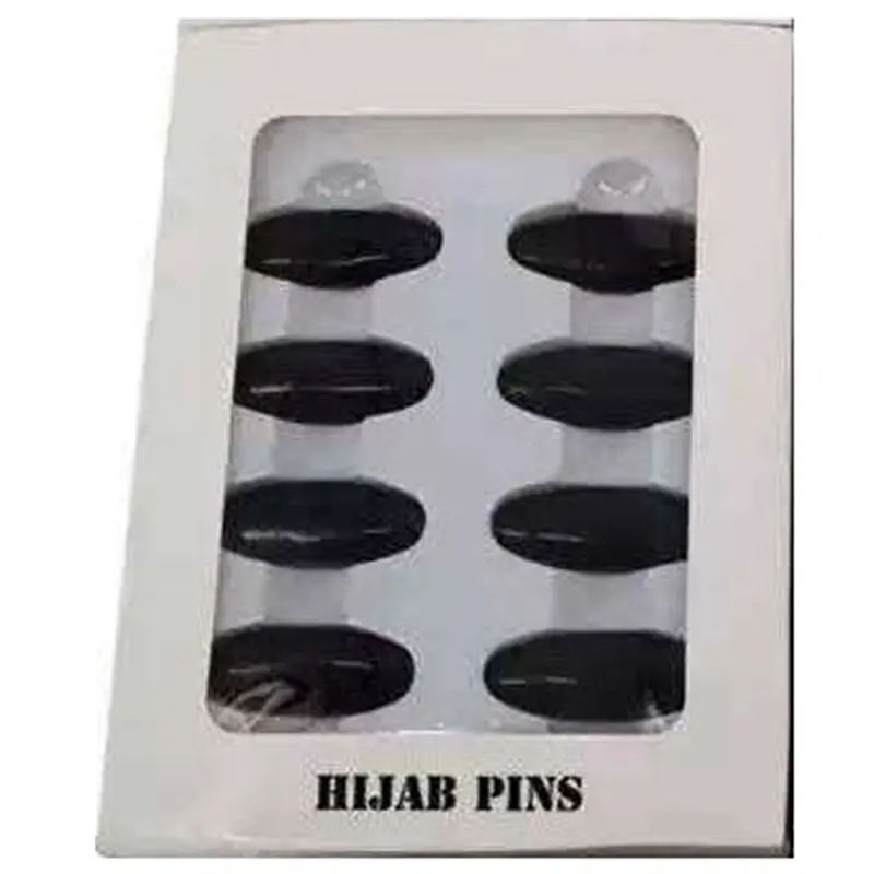Wholesale muslim women scarf customized plastic hijab pins needle accessories safety brooches set for hijab