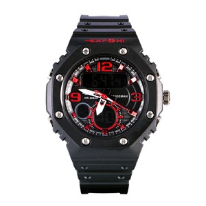 Montre de sport analogique et numérique de luxe pour homme, design en plastique résistant à l'eau et tendance - Product Image 1