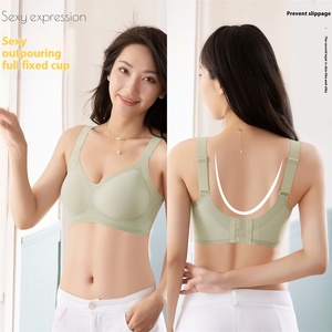 Sujetador Minimizador Sin Varillas para Mujer, Tejido en Fábrica, Talla Grande, Cobertura Total, Copa Fija, Soporte Ajustable, Transpirable - Product Image 2