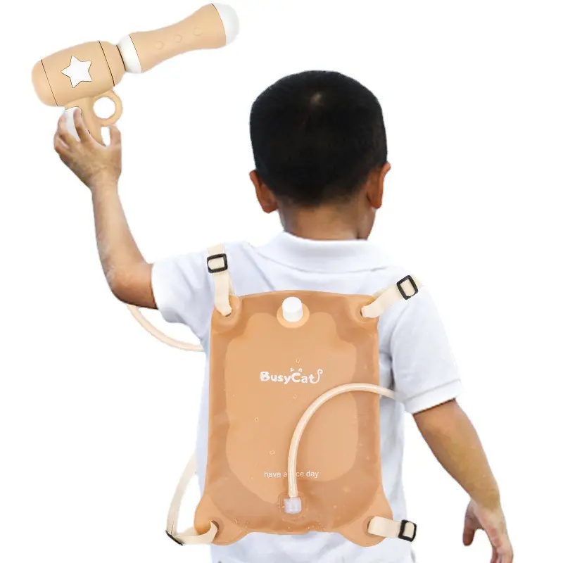 Children's Backpack Water Gun Toy Summer Boy Beach Stream Pull Type Baby Spray