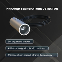 Détecteur de thermométrie infrarouge intégré tout-en-un en acier inoxydable ES-A900, capteur de température, transmetteur sans fil industriel