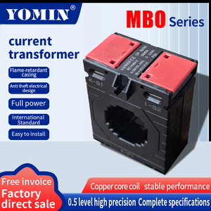 หม้อแปลงกระแสไฟฟ้าอุตสาหกรรมทองแดงแม่เหล็กไฟฟ้าประสิทธิภาพสูง MBO 0.66KV 5-4000A หม้อแปลงกระแสไฟฟ้าเฟสเดียว - Product Image 1