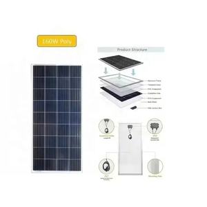 Panel surya 18V 160W Harga terbaik kustom dibuat 150W/155Wp/160Watt Panel surya kaku dengan masa pakai panjang MOQ rendah - Product Image 1