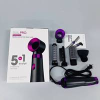 Brosse à air chaud 5 en 1, sèche-cheveux à haute vitesse, styler en une seule étape, outils de coiffure de salon, lisseur de cheveux portable, peigne sèche-cheveux