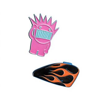 Custom Cast Soft Enamel Lapel Pins with Animal & Letters Design <b>Gold</b>-Plated Finish for Father's Day & Holiday <b>Gifts</b> - Product Image 4