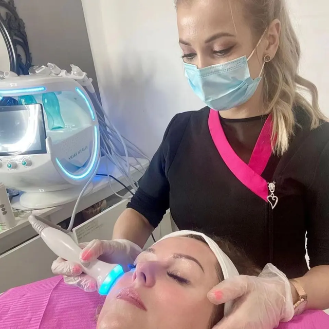 Smart Ice Blue Machine Aqua Peel Facial Jet Oxygen Device Skin Scrubber Microderbrasion Skin Analyse