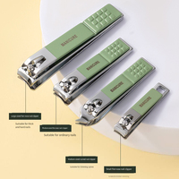 Ensemble de 18 coupe-ongles et outils de luxe en acier inoxydable pour soins personnels, manucure et pédicure