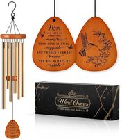 PRSTENLY Carillons à vent suspendus résistants aux intempéries - Cadeau idéal pour maman et enfants, anniversaire, Saint-Valentin, fête des mères, Noël