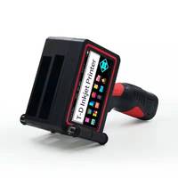 Impresora de inyección de tinta portátil de fuente grande de 50mm, paños de silicona de cuero, máquina impresora de pared de papel de Metal, codificador QR con fecha de caducidad
