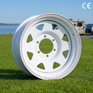 Jantes en acier personnalisables 8JX17 pouces, 6 trous, PCD 139,7 mm, <span class=keywords><strong>jante</strong></span> de camion tout-terrain, <span class=keywords><strong>jante</strong></span> de <span class=keywords><strong>remorque</strong></span> 4x4, finition noire, argentée, blanche - Product Image 1