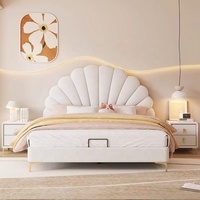 Rosegia Modernes Luxus-Schlafzimmermöbel Kunstleder-Polsterung Kingsize-Bett Birkenholzrahmen Zeitgenössisches Design mit Stauraum