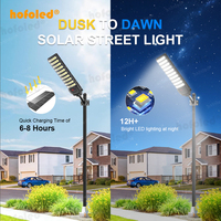 Lampes solaires LED haute puissance 3000W 2000W 1000W, allumage automatique du crépuscule à l'aube, éclairage solaire extérieur IP65 pour autoroute, parking, cour, jardin