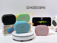 Mini haut-parleur Bluetooth portable d'extérieur 5W, support de téléphone intégré, haut-parleur sans fil avec radio FM TWS, mode lecture carte USB TF