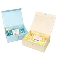 Boîte cadeau de luxe personnalisée en gros avec logo pour robe de mariée, boîte pliable à couvercle magnétique, petite boîte en papier pour emballage