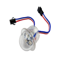 Aidisen DC12V 26mm 3 pixels, lumière LED IP65 RGB, lumière audio disco programmable, modules LED SMD 5050 3LEDs pour décorations extérieures