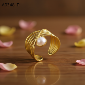 Fashion <b>Ring</b> with PERLAS A0348 for Women High Quality Jewelry - Product Image 3