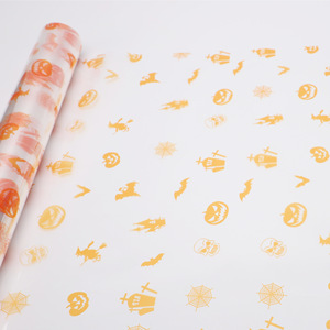 Rouleau transparent imprimé 40cm <span class=keywords><strong>X</strong></span> 30m Emballage élégant <span class=keywords><strong>Halloween</strong></span> pour bouquets et cadeaux - Product Image 5