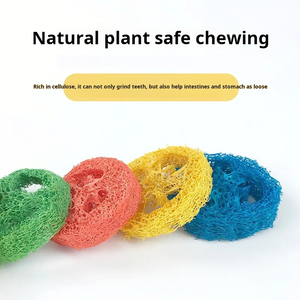 ของเล่นใยบวบธรรมชาติสำหรับสัตว์เลี้ยง ขายส่ง สำหรับการขัดฟันและทำความสะอาด ฝึกสัตว์เลี้ยง แฮมสเตอร์และนกแก้ว ใช้เป็นขนม - Product Image 3