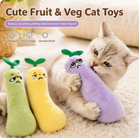 Mainan Kucing Boneka Catnip Baru, Mainan Kunyah Interaktif untuk Mengatasi Kebosanan, Cocok untuk Anak Kucing dan Kucing Dalam Ruangan