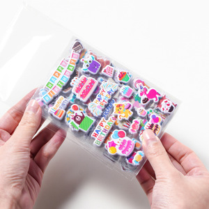 Confezione da 12 Pezzi, <span class=keywords><strong>Adesivi</strong></span> Decorativi Natalizi 3D Personalizzati con Stampe di Cartoni Animati, <span class=keywords><strong>Adesivi</strong></span> Gonfiati <span class=keywords><strong>per</strong></span> Bambini - Product Image 4